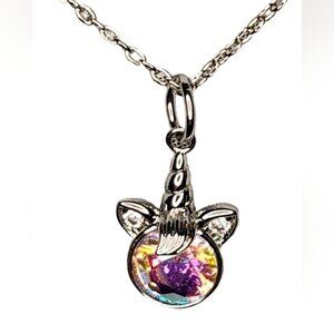 Unicorn Head Alexandrite Necklace